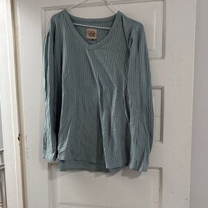 Women's Long Sleeve Top in Light Blue